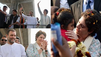 ಅಖಾಡಕ್ಕೆ ಪ್ರಿಯಾಂಕಾ ಪ್ರವೇಶ: ಲಖನೌದಲ್ಲಿ 25 ಕಿ.ಮೀ. ಭರ್ಜರಿ ರೋಡ್ ಶೋ