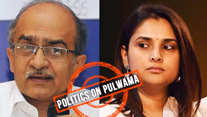 Congress's Divya Spandana, Prashant Bhushan join hands to exploit Pulwama terror to attack security forces, Modi govt