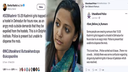 Shehla Rashid slapped with FIR for spreading rumour about mob baying for Kashmiri students' blood