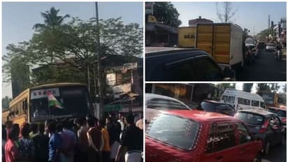 കട തുറക്കുമെന്ന് വ്യാപാരികൾ ; സംഘടനാ നേതാവിനെ കടയ്ക്ക് അകത്തിട്ടു പൂട്ടി സമരാനുകൂലികൾ