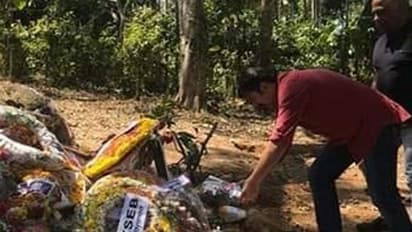 ധീര ജവാൻ വസന്തകുമാറിന് ആദരവര്‍പ്പിച്ച് മമ്മൂട്ടി