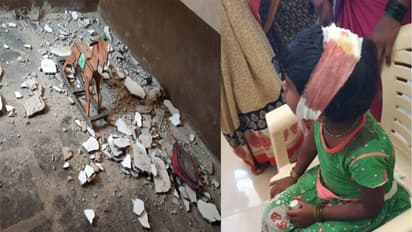 ಮಕ್ಕಳ ಮೇಲೇ ಕುಸಿಯಿತು ಅಂಗನವಾಡಿ ಚಾವಣಿ