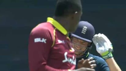 సిక్స్ కొట్టి సెల్యూట్: విండీస్ బౌలర్ను ఆటపట్టించిన బట్లర్
