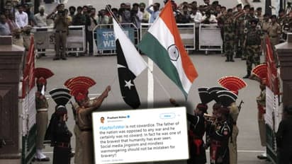 'ಯುದ್ಧ ಬೇಡ ಎನ್ನುವುದು ಹೇಡಿತನವಲ್ಲ, 'ರಾಷ್ಟ್ರಪಿತ' ಗಾಂಧೀಜಿ ಹೇಡಿಯಾಗಿರಲಿಲ್ಲ'