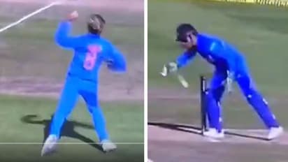 ಧೋನಿ ಮಾಸ್ಟರ್ ಕ್ಲಾಸ್ ರನೌಟ್ಗೆ ಟ್ವಿಟರಿಗರ ಮೆಚ್ಚುಗೆ!