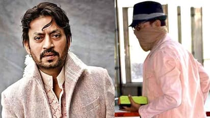 First photos: Post cancer treatment Irrfan Khan spotted at Mumbai airport; covers his face