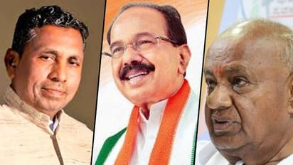 As JDS flexes muscles, sitting MPs Moily, Muniyappa seem worried