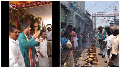 താളം പിടിച്ചും പൊങ്കാലയില് ചേര്ന്നും തരൂരിന്റെ പ്രചാരണം