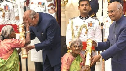 രാഷ്ട്രപതിയെ തലയില് കൈവച്ച് അനുഗ്രഹിച്ച തിമ്മക്ക ആരാണ്?