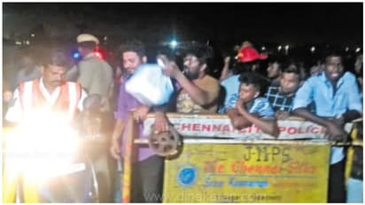 ’விஜய் 63’ ஷூட்டிங்கை வேடிக்கை பார்க்கவந்த ரசிகர்கள் மீது போலீஸ் வெறித்தாக்குதல்...