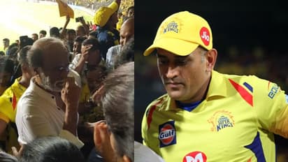 IPL 2019:ಮೈದಾನದಲ್ಲಿ ಕ್ರಿಕೆಟ್ ತಲೈವಾ- ಗ್ಯಾಲರಿಯಲ್ಲಿ ತಮಿಳು ತಲೈವಾ!