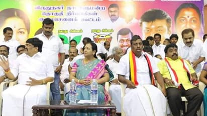 கேப்டன் கட்சி ஆரம்பித்ததிலிருந்து திமுக ஜெயிக்கவே இல்ல... கன்பியூஸ் பண்ணி கைதட்டல் வாங்கிய அண்ணியார்!!