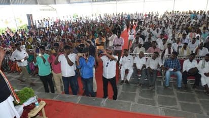 కాంగ్రెస్ ఎన్నికల ప్రచార సభలో ఉత్తమ్, జానారెడ్డి (ఫోటోలు)