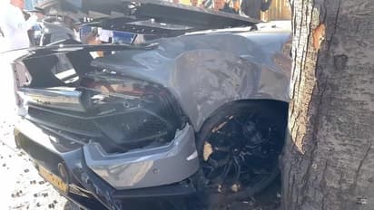 അമിതവേഗതയില് പാഞ്ഞ 4 കോടിയുടെ ലംബോർഗിനി തവിടുപൊടി!