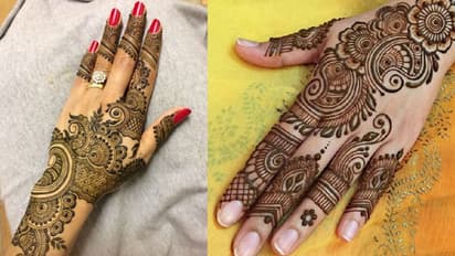 കെെകൾക്ക് അഴകേകാൻ ഇതാ ചില മെഹന്തി ഡിസെെനുകൾ...