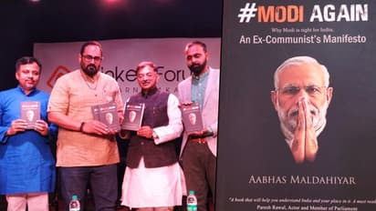 Ex-communist Aabhas Maldahiyar’s book #ModiAgain launched