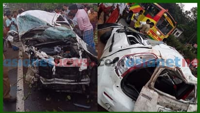 പാലായില്‍ കാർ നിയന്ത്രണം വിട്ട് മതിലില്‍ ഇടിച്ചുകയറി അഞ്ച് മരണം , രണ്ട് പേര്‍ ഗുരുതരാവസ്ഥയില്‍