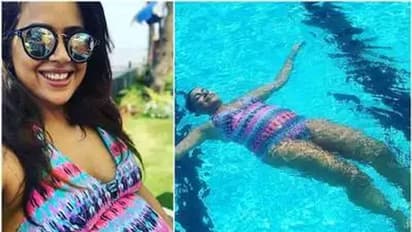 ప్రెగ్నెన్సీతో స్విమ్మింగ్ పూల్ లో చిల్ అవుతోన్న హీరోయిన్!