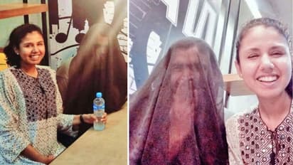 ബുര്ഖയിട്ട് മുഖം മറച്ച ഭര്ത്താവ്; അരികില് തലയുയര്ത്തിപ്പിടിച്ച് ഭാര്യ...