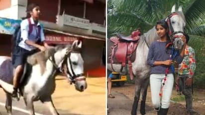 Class 10 girl’s horse ride to exam hall has Twitterati impressed