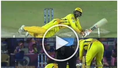 'സിക്സറിടിച്ചതിന് തലയ്ക്കടിക്കണോ?' ജഡേജയെ ബാറ്റുകൊണ്ട് തലയ്ക്കടിച്ച് എഴുന്നേല്പ്പിച്ച് ധോണി!