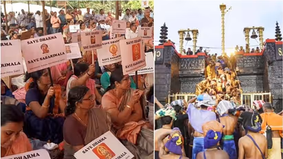 Ayyappa devotees fight for Sabarimala activists; LDF, UDF term it poll code violation