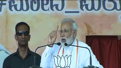 Prime Minister Modi in Bengaluru gives clarion call to defeat Congress