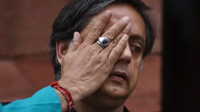 Shashi Tharoor’s temple run ends with injury