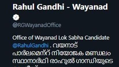 After 'safe' Wayanad seat, Rahul Gandhi now needs second Twitter account