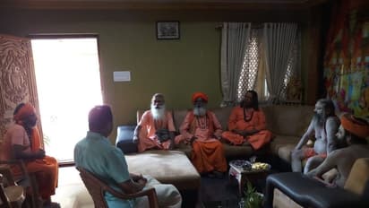 Ahead of polls, Naga Sadhus visit Anant Kumar Hegde's house (Pics)