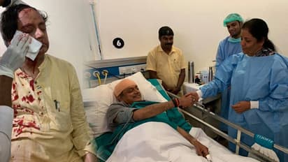 'ವಿ ಆರ್ ಹ್ಯುಮನ್': ಗಾಯಗೊಂಡ ತರೂರ್ ಭೇಟಿಯಾದ ಸೀತಾರಾಮನ್!