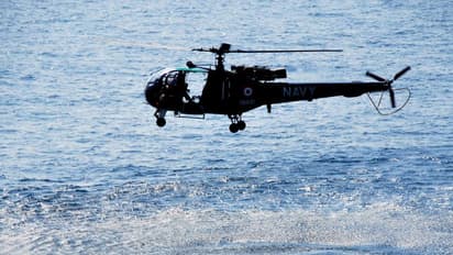 Indian Navy's helicopter ditched at sea, crew members safe