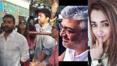 ദക്ഷിണേന്ത്യയില് വോട്ടിംഗ് സമാധാനപരം: പോളിംഗ് ബൂത്തില് ആവേശം നിറച്ച് താരങ്ങള്