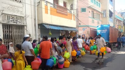 சென்னையில் அவலநிலை..! தண்ணீருக்காக ... இப்போதே இப்படி..!