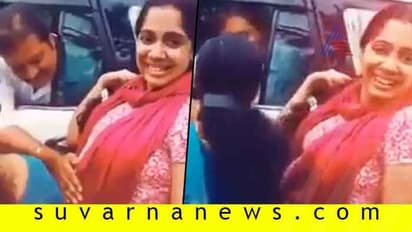ಗರ್ಭಿಣಿ ಮಹಿಳೆಯ ಹೊಟ್ಟೆ ಮುಟ್ಟಿದ ಬಿಜೆಪಿ ಅಭ್ಯರ್ಥಿ: ವಿಡಿಯೋ ವೈರಲ್!