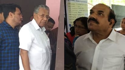 രണ്ടു മണിക്കൂറോളം ക്യൂവില് നിന്ന് കോടിയേരി; ക്യൂവില് പെട്ട് മുഖ്യനും