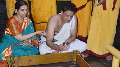 ಗೋಕರ್ಣ ಮಹಾಬಲೇಶ್ವರ ದೇವಸ್ಥಾನಕ್ಕೆ ಅನಿಲ್ ಕುಂಬ್ಳೆ ಭೇಟಿ!