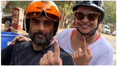 ’ஓட்டுப் போடாதவர்களுக்கு நடு விரலைக் காட்டி நக்கல் செய்த நடிகர் மாதவன்’...