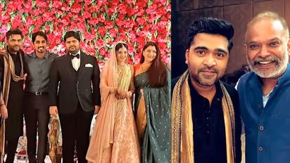 Suriya to Latha Rajinikanth: Celebs attend Simbu's brother Kuralarasan's wedding reception [Photos]