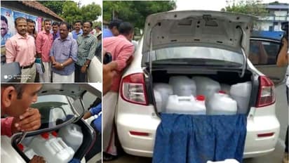 പാലക്കാട്ട് കാറിൽ കടത്തിയ 525 ലിറ്റർ സ്പിരിറ്റ് പിടികൂടി; ഡ്രൈവർ ഓടി രക്ഷപ്പെട്ടു