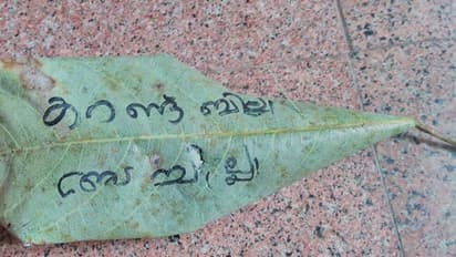 ഫ്യൂസ് ഊരിയ വിവരം പച്ചിലയിൽ എഴുതിയിട്ട് ഉപഭോക്താവിനെ ട്രോളി കെഎസ്ഇബി