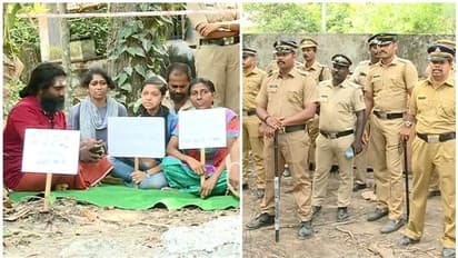 ശാന്തിവനം; പൊലീസ് സുരക്ഷയിൽ പൈലിംഗ്, ഭീഷണിപ്പെടുത്തുന്നുവെന്ന് സംരക്ഷണ സമിതി