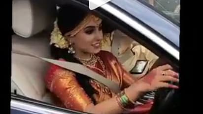 വളയം പിടിച്ച് വധു പേളി, വിജയചിഹ്നം കാട്ടി ശ്രീനിഷ്!