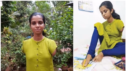 Kerala girl with no arms puts best foot forward, secures A plus in SSLC exam