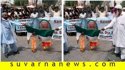 ವೈರಲ್ ಚೆಕ್: ಭಾರತದ ತ್ರಿವರ್ಣ ಧ್ವಜವನ್ನು ನಡುರಸ್ತೆಯಲ್ಲಿ ಸುಡಲಾಯ್ತಾ?