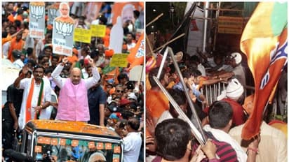 പശ്ചിമബംഗാളിൽ ബിജെപി റാലിയിൽ സംഘർഷം: വാക്പോരുമായി അമിത് ഷായും മമതയും