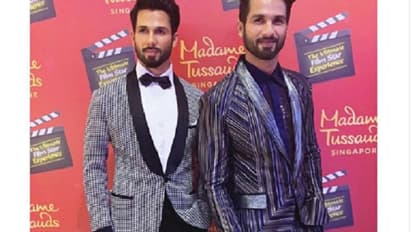 বৃহস্পতিবার নিজের মোমের মূর্তি উদ্বোধনে উপস্থিত শাহিদ