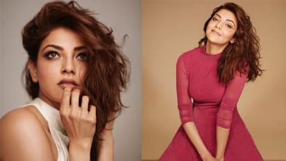 మెరూన్ కలర్ డ్రెస్ లో ముద్ద మందారంలా కాజల్!