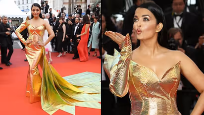 Cannes 2019: Aishwarya Rai turns into golden mermaid, dons fish-cut dress