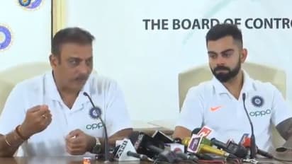 ವಿಶ್ವಕಪ್ 2019: ಇಂಗ್ಲೆಂಡ್ ಪ್ರಯಾಣಕ್ಕೂ ಮುನ್ನ ಕೊಹ್ಲಿ ಸುದ್ದಿಗೋಷ್ಠಿ!